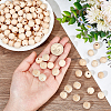 5 Sets Alphabet Undyed Wood Beads WOOD-OC0002-69-3
