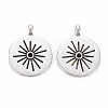 Tibetan Style Alloy Pendant Rhinestone Settings TIBEP-N010-001AS-RS-1