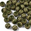 Painted Natural Wood Beads WOOD-T021-54A-04-1