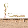 Brass Micro Pave Cubic Zirconia Teardrop Dangle Earrings EJEW-C156-03G-5