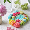 DIY Coaster Punch Needle Embroidery Starter Kits for Beginners DIY-WH20095-003B-4