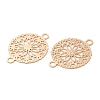 Long-Lasting Plated Brass Connector Charms KK-K336-18KCG-2