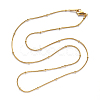 PVD Vacuum Plating 304 Stainless Steel Round Snake Chain Necklace NJEW-S420-009C-G-4