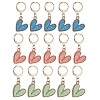 Heart Pendant Stitch Markers HJEW-JM01084-1