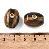 Natural Tiger Eye European Beads GG-CBA105B-02H-G-3