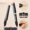 Stripe Pattern Cotton Fabric & PU Leather Bag Straps FIND-WH0001-57A-2