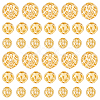 60Pcs 3 Styles Brass Hollow Spacer Beads KK-PH0010-39-1