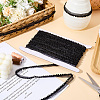 10Yards Polyester & Plastic Pearl Ribbon OCOR-CY0001-78B-3