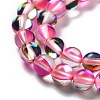 Synthetic Moonstone Beads Strands G-P528-J01-10-3
