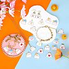 24Pcs 8 Style Halloween Theme Alloy Enamel Pendants ENAM-SZ0004-24-4