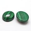 Oval Natural Malachite Cabochons G-O147-03D-2