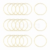 Brass Linking Rings KK-Y003-03L-G-1