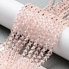 Transparent Glass Beads Strands GLAA-F029-4mm-26-4