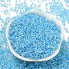 Electroplate Transparent Glass Seed Beads SEED-S042-16A-02-2