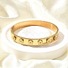 304 Stainless Steel Hinged Bangles for Women BJEW-A028-01G-1
