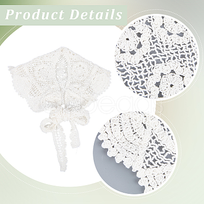 Polyester Knitted Triangle Headscarf AJEW-WH20072-69B-1