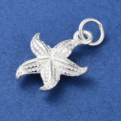 925 Sterling Silver Starfish Pendants STER-E071-02S-01-1