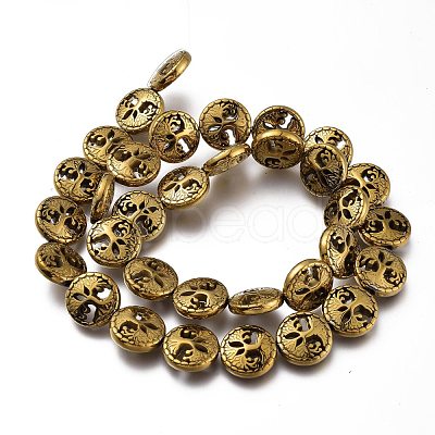 Non-magnetic Synthetic Hematite Beads Strands G-A181-A04-1