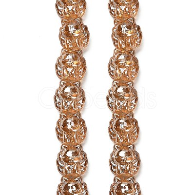 Electroplate Glass Bead Strands EGLA-H110-01PL-02-1