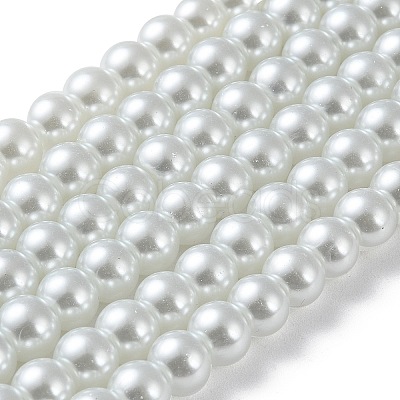 Glass Pearl Beads Strands HY-8D-B01-1