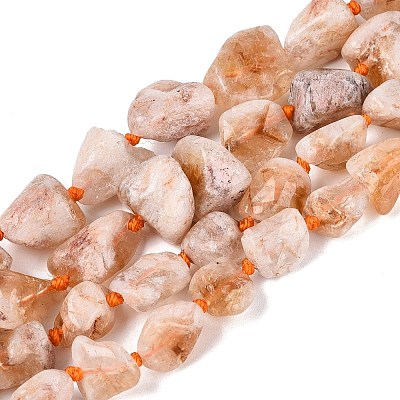 Raw Rough Natural Citrine Beads Strands G-N362-10A-01-1
