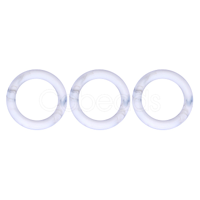 3Pcs Ring Silicone Focal Beads JX895C-01-1