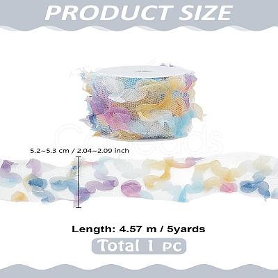 5 Yards Polyester Lace Trim OCOR-LP0006-04C-1