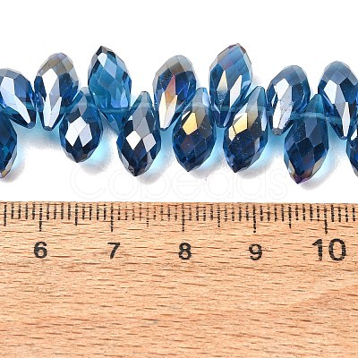 Electroplate Glass Beads Strands EGLA-J068-AB08-1
