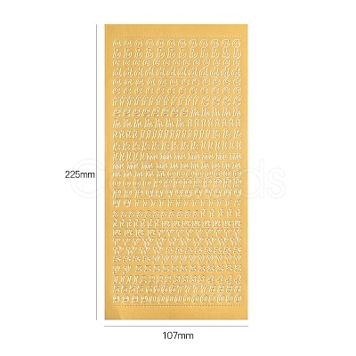 Letter PVC Adhesive Waterproof Stickers Self-Adhesive Stickers PW-WGB281D-01-1