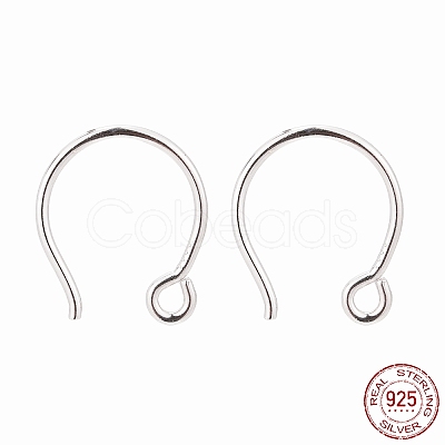 Rhodium Plated 925 Sterling Silver Earring Hooks LS-STER-N0001-028S-1