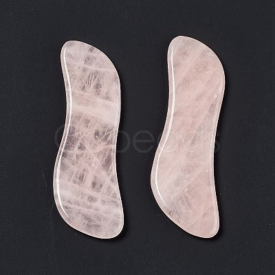 Natural Rose Quartz Gua Sha Boards G-C001-01-1