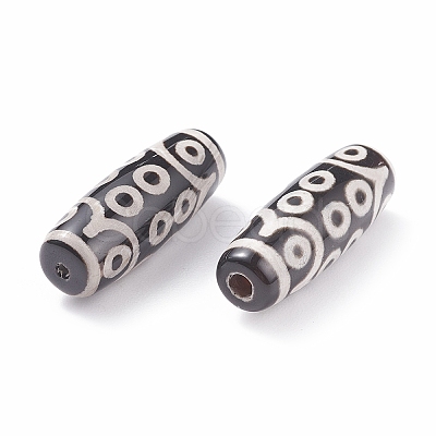 Tibetan Style 18-Eye dZi Beads TDZI-D008-17-1