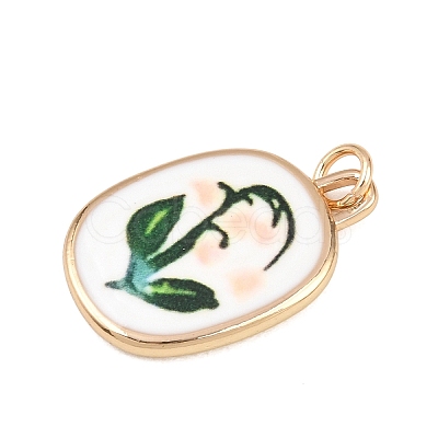 Brass Enamel Pendants LS-ENAM-I087-02A-1