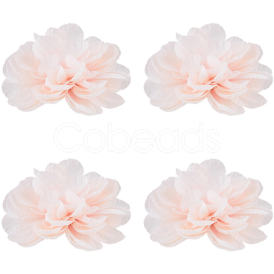 12Pcs Cloth Artificial Flower Head AJEW-SC0031-58B-1