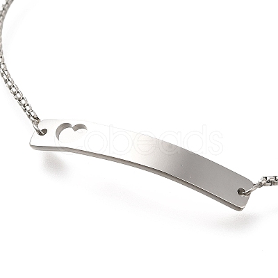 Non-Tarnish 304 Stainless Steel Box Chain Slider Bracelets LS-BJEW-M233-05P-1