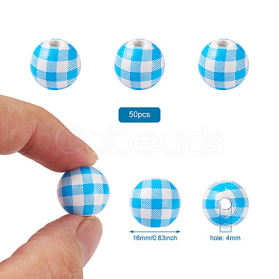 Natural Wooden Beads WOOD-TAC0010-05F-1