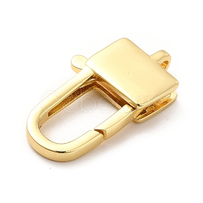 Rack Plating Brass Lobster Claw Clasps KK-K270-05G-1