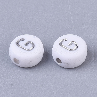 Plating Acrylic Beads X-PACR-R243-04G-1