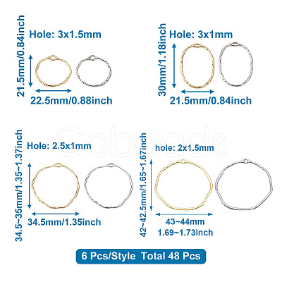 Alloy Open Back Bezel Pendants PALLOY-PJ0001-11-1