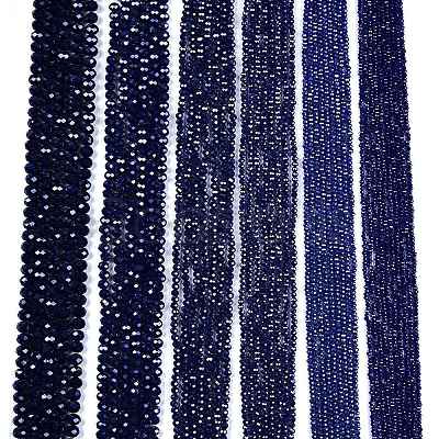 Electroplate Glass Beads Strands EGLA-A044-P4mm-A07-1