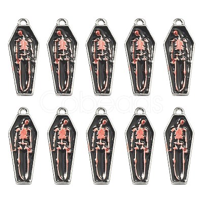 Alloy Enamel Pendants ENAM-CJC0021-01-1