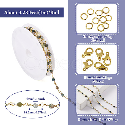 DIY Chain Bracelet Necklace Making Kit DIY-TA0006-09B-1