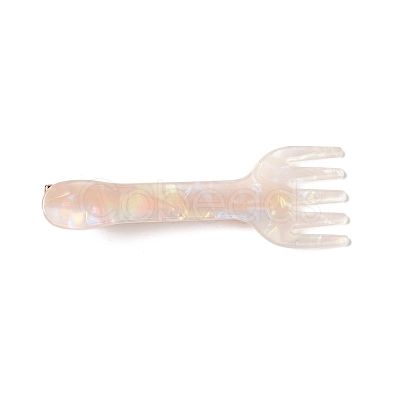 Acrylic Alligator Hair Clips OHAR-P020-03G-1