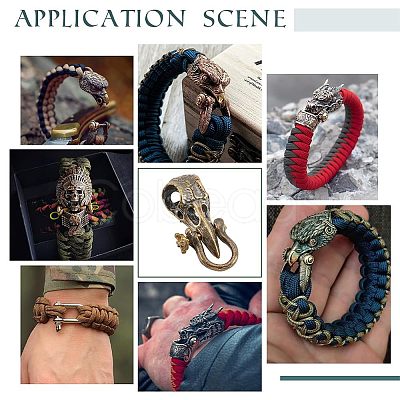 Brass EDC Beads FIND-WH0127-81AB-1