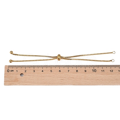 Adjustable 304 Stainless Steel Slider Bracelets Making STAS-T050-031G-1