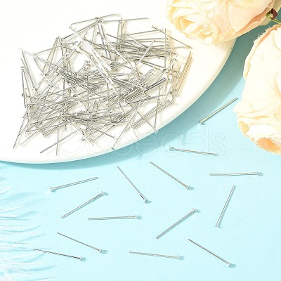 SHEGRACE Brass Flat Head Pins XGR0084P-32P-1