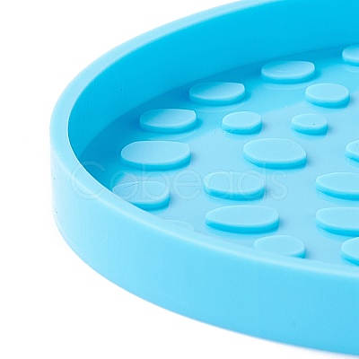 Flat Round Silicone Cup Mat Molds DIY-M039-01-1