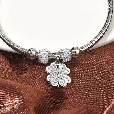 304 Stainless Steel Charm Bangles for Women BJEW-D429-02G-1