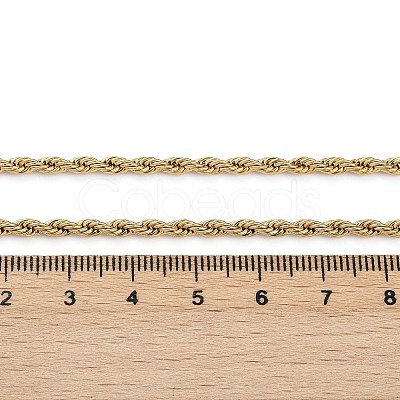 304 Stainless Steel Rope Chain Necklaces X-NJEW-F226-03G-04-1