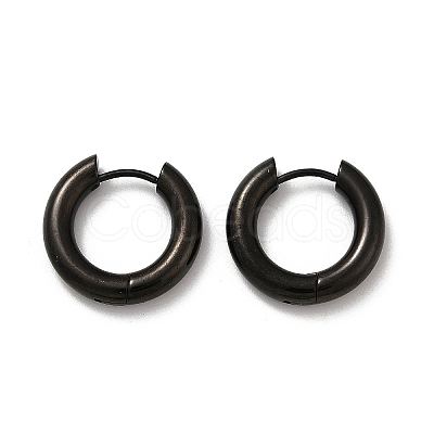 202 Stainless Steel Polishing Hoop Earrings EJEW-M106-02EB-02-1